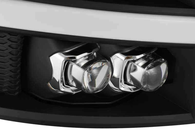 Phares à LED AlphaRex 07-13 Chevy 1500HD NOVA Projecteur Style Planche Noir Mat avec Lumière Activée/Signal Seq