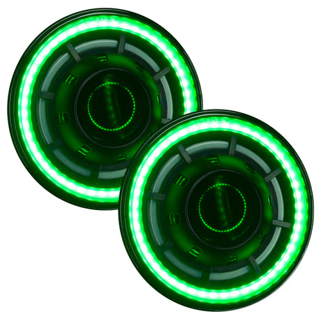 Phares de projecteur Oracle Oculus 7 pouces ColorSHIFT Bi-LED pour Jeep Wrangler JK VOIR LA GARANTIE