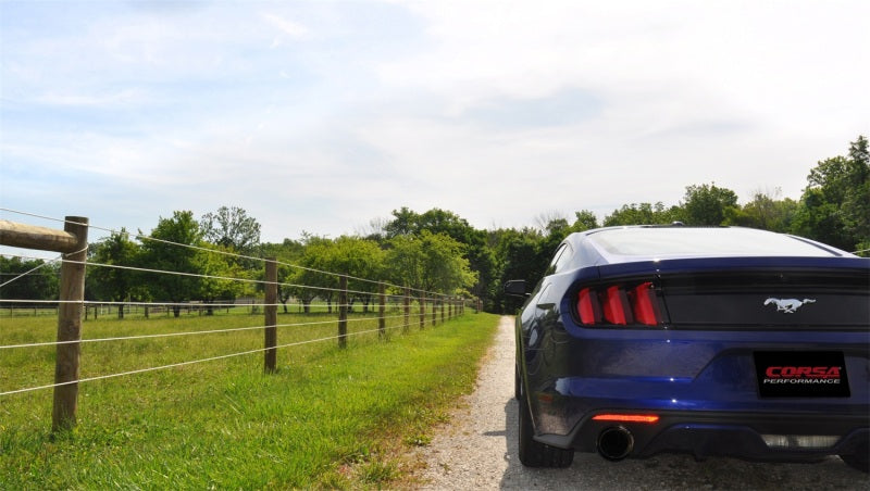 Ford Mustang EcoBoost 2.3T Sport 3 pouces Cat-Back avec double sortie arrière et embouts noirs Corsa 15-16