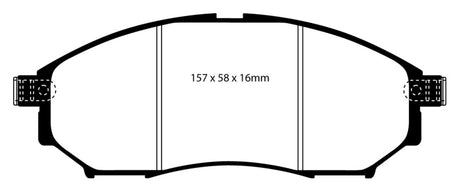 EBC 08-13 Infiniti EX35 3.5 Yellowstuff Front Brake Pads