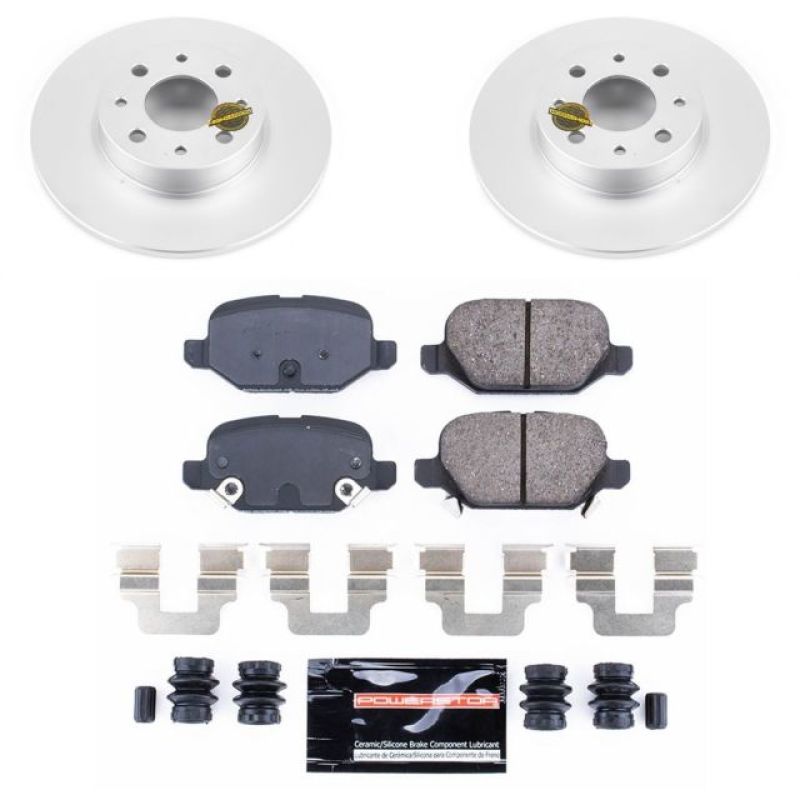 Power Stop 13-18 Fiat 500 Rear Z23 Evolution Sport Coated Brake Kit