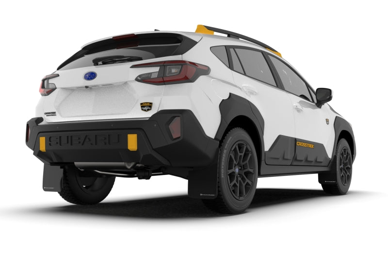 Rally Armor - Subaru Crosstrek 2024 (Wilderness uniquement) Garde-boue UR noir avec logo gris - Aucun perçage requis