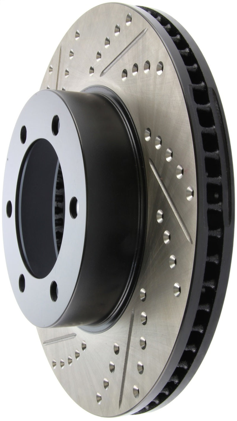 Rotor avant droit rainuré et percé StopTech pour Toyota Tundra 00-06 / Toyota Sequoia 01-07