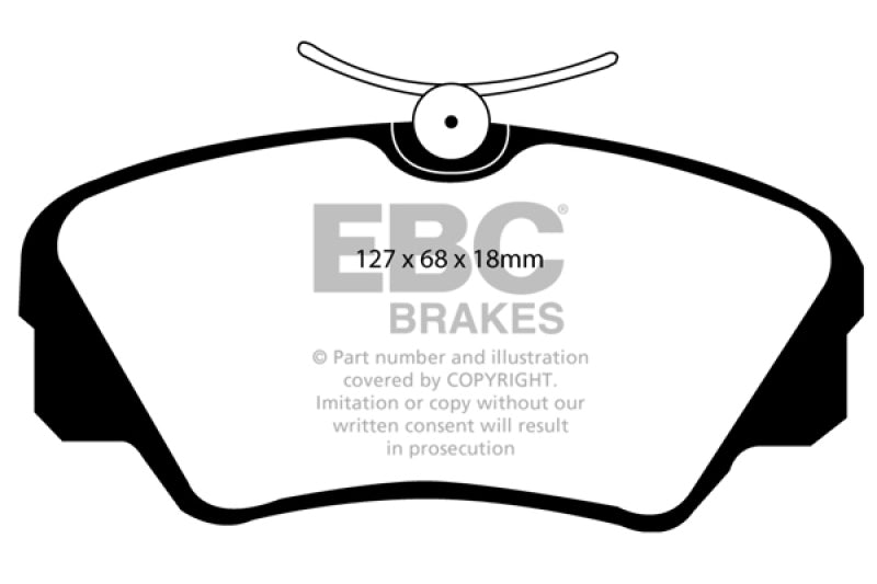 EBC 97-01 Cadillac Catera 3.0 Redstuff Front Brake Pads