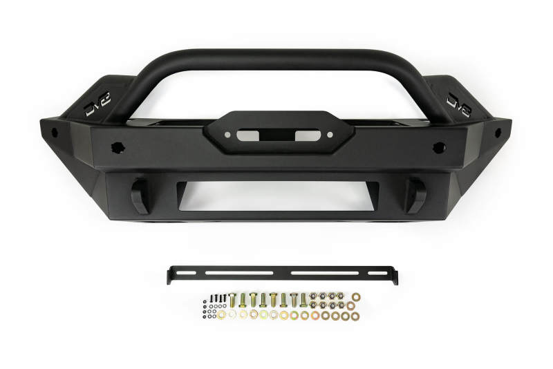 Pare-chocs avant modulaire DV8 Offroad 2021+ Ford Bronco compatible avec treuil et supports de feux auxiliaires