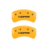 MGP 4 Caliper Covers Engraved Front & Rear RT1-Truck Black finish silver ch