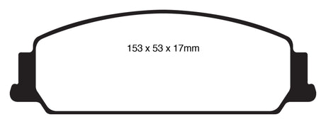 EBC 08-10 Pontiac G8 3.6 Yellowstuff Front Brake Pads