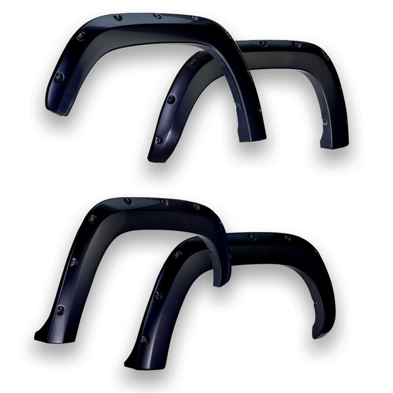 EGR 14+ Chev Silverado 6-8ft Bed Bolt-On Look Color Match Fender Flares - Set - Black