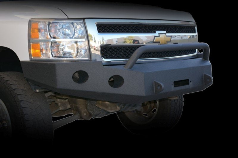 Pare-chocs avant DV8 Offroad 07-13 Chevrolet Silverado 1500 - Revêtement en poudre noir