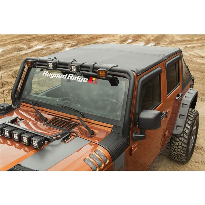 Jeep Wrangler JK 07-18 à toit souple sans arceau Rugged Ridge Black Diamond 4 portes