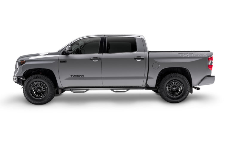 N-Fab 2022 Toyota Tundra Crew Max Cab 5.6ft Bed W2W - 3in Nerf Steps - Gloss Black (w/o Bed Access)