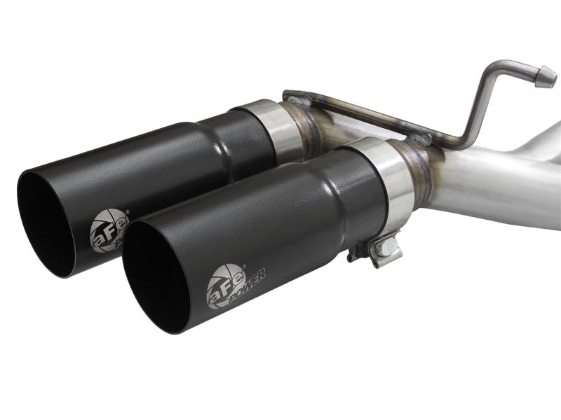Échappements aFe Rebel 3 pouces SS Cat-Back 15-16 Ford F-150 EcoBoost V6 2,7/3,5 L V8 5,0 L avec embouts noirs