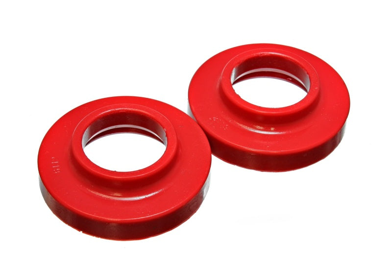 Jeu de coussinets de ressorts avant Energy Suspension pour Jeep Tj - Rouge