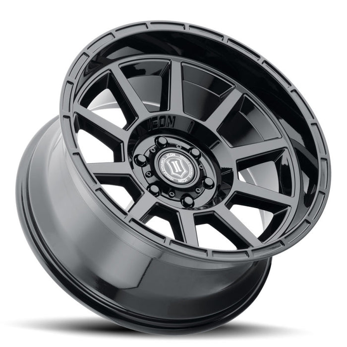 Roue ICON Recoil 20x10 6x135 -24mm Offset 4.5in BS Noir brillant