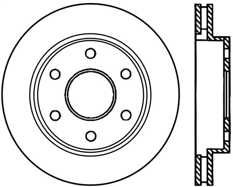 Rotor cryogénique fendu avant droit StopTech 02-06 Cadillac Escalade / Chevrolet Avalanche 1500