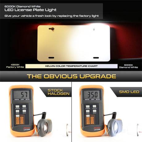 Ensemble d'ampoules LED pour plaque d'immatriculation Xtune 09-18 Honda Fit Blanc 5500K LAC-LP-HODY08 - Paire