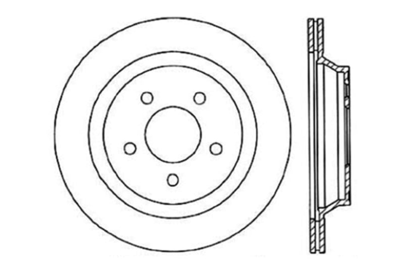 Disque de frein sport fendu et percé StopTech