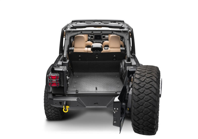 Kit arrière BedTred 4 portes 6 pièces avec cache-espace pour Jeep Wrangler JL 18-23 BedRug