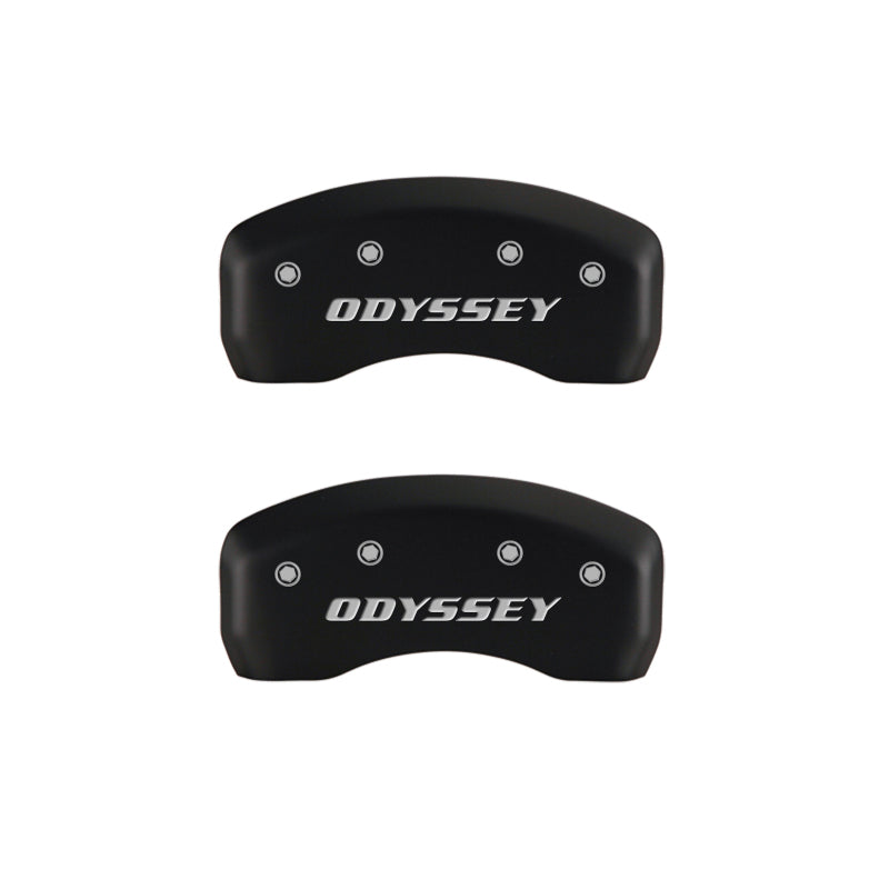 Couvre-étriers MGP 4 gravés à l'avant Honda gravés à l'arrière Odyssey finition rouge argent ch