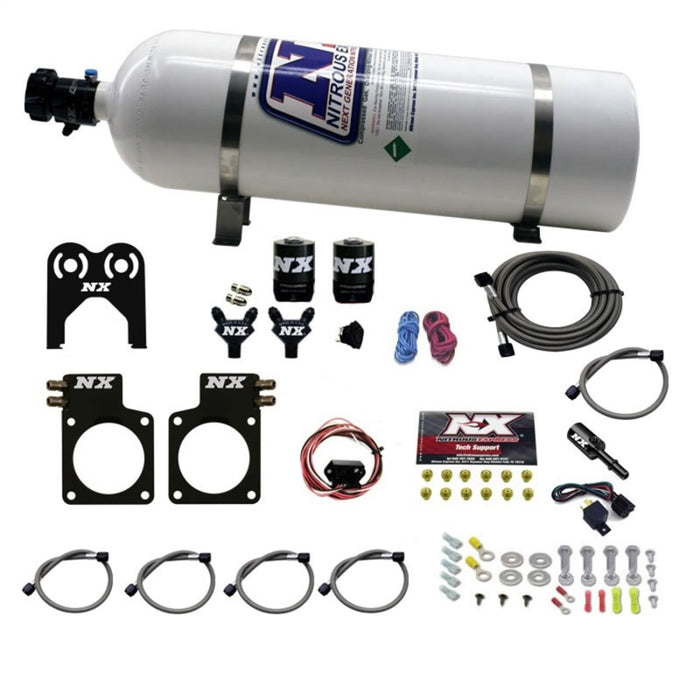 Kit de plaque d'azote Nitrous Express pour Nissan GT-R (35-300 CV) avec bouteille de 15 lb