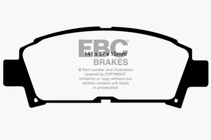 EBC 93-95 Toyota MR2 2.0 Turbo Greenstuff Front Brake Pads