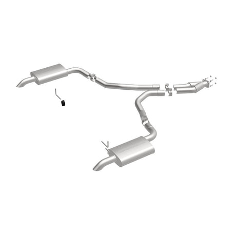Échappement Cat-Back perforé en acier inoxydable à double sortie arrière pour moteur Chevy Corvette V8 5,7 L MagnaFlow 75-79