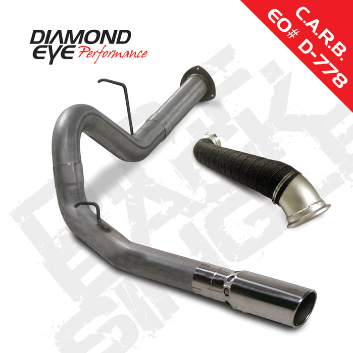 KIT Diamond Eye 4 po DPF-BACK SGL avec TDP SS 07.5-10 Chevy/GMC 6.6L Duramax 2500/3500