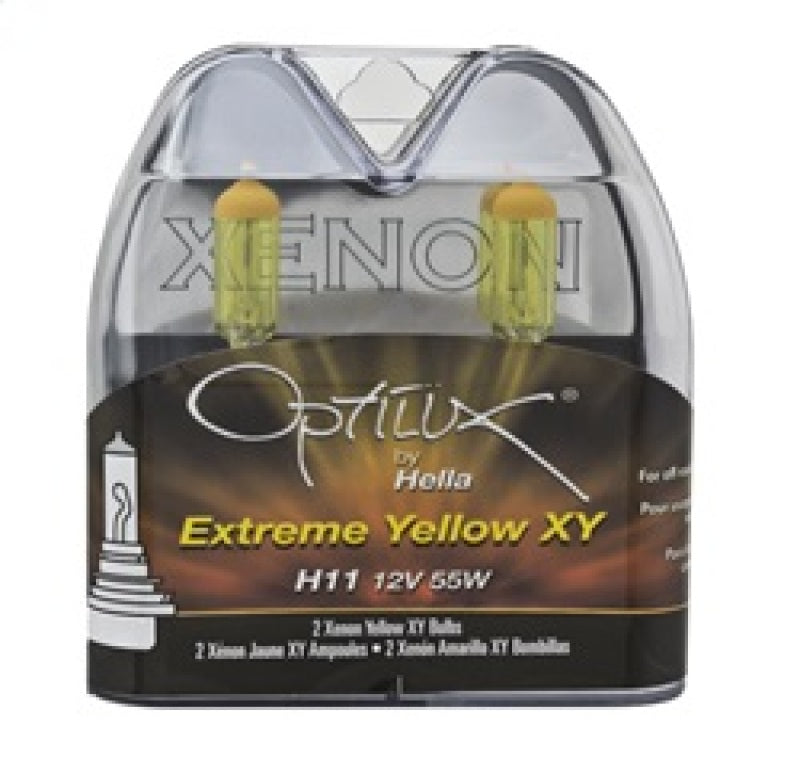 Ampoules Hella Optilux H11 55W XY Extreme Yellow (paire)