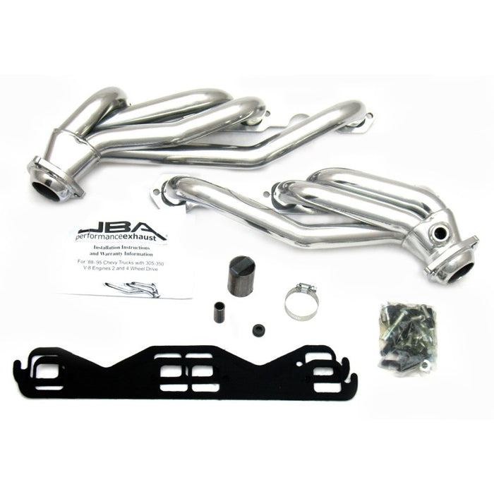 JBA 86-95 GM Truck 5.0L/5.7L SBC sans AIR 1-1/2 po primaire Silver Ctd Cat4Ward Header