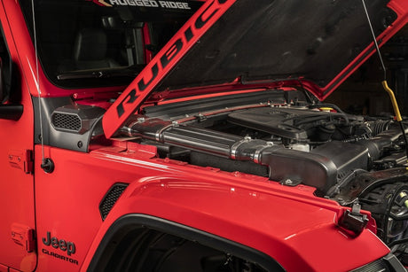 Système de plongée avec tuba à montage bas/haut Rugged Ridge AmFib pour Jeep Wrangler JL 2020 JT 18-20