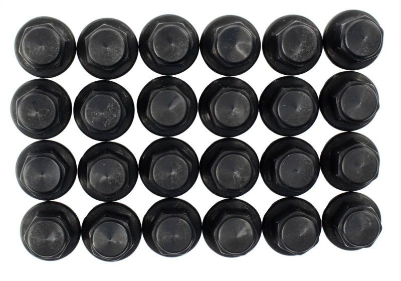 Écrou de roue noir Ford Racing M14 x 1,5 - Lot de 24