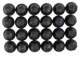 Écrou de roue noir Ford Racing M14 x 1,5 - Lot de 24