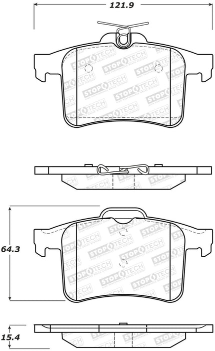 Plaquettes de frein StopTech Street - Avant