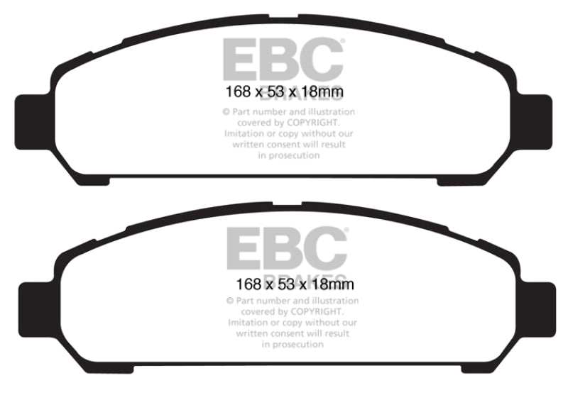 Plaquettes de frein avant EBC 08+ Toyota Venza 2.7 Greenstuff
