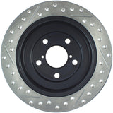 StopTech 05-06 Saab 9-2X AWD / 02-05 Impreza WRX / 02 WRX STi Slotted & Drilled Left Rear Rotor