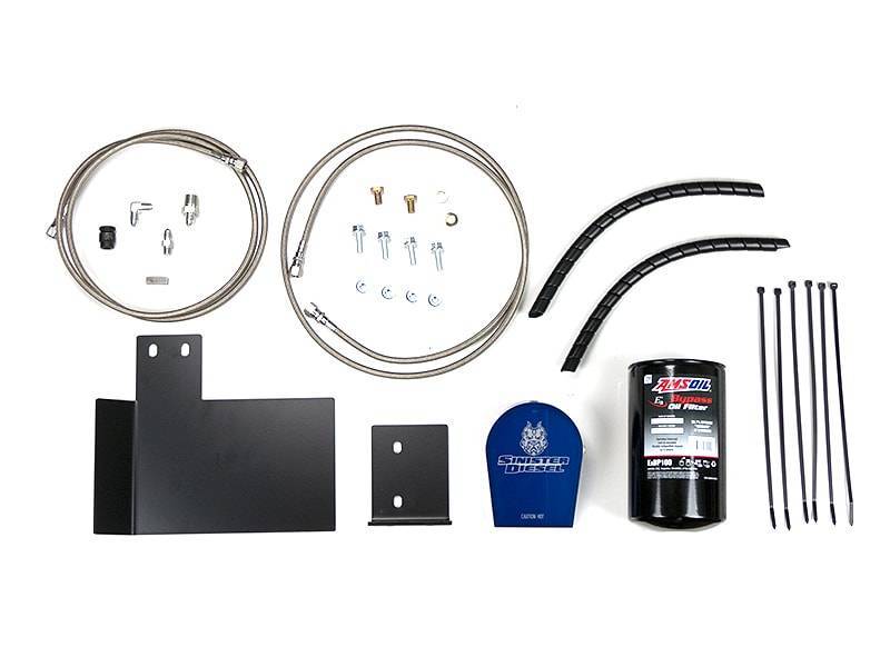 Système de filtre à huile de dérivation Sinister Diesel 99-03 Ford 7,3 L