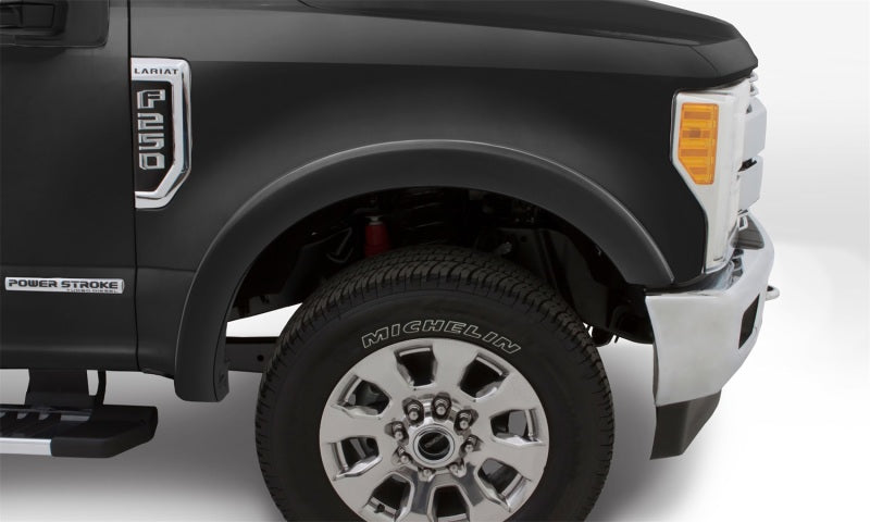 Élargisseurs de pare-chocs Bushwacker 17-18 Ford F-250 Super Duty de style d'origine, 4 pièces - Noir