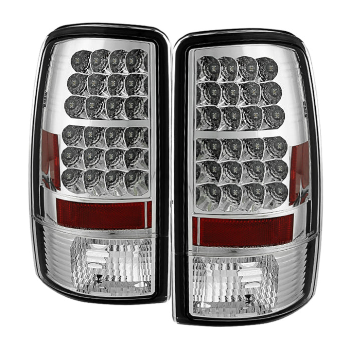 Feux arrière à DEL chromés pour Spyder Chevy Suburban/Tahoe 1500/2500 00-06/GMC Yukon ALT-YD-CD00-LED-C