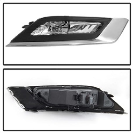 Feux antibrouillard OEM Spyder 17-18 Ford Fusion avec interrupteur et couvercle - Transparent (FL-FFUS17-C)