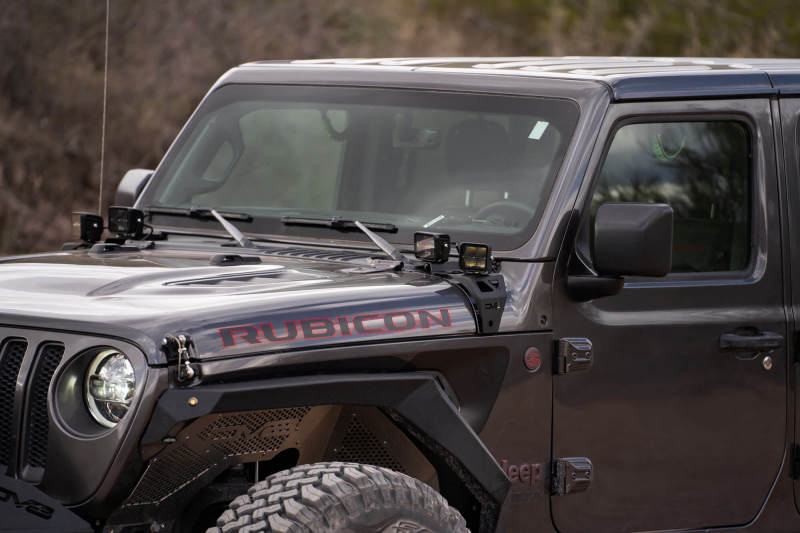 Support de barre lumineuse de capot DV8 Offroad 18-22 Jeep Gladiator JT