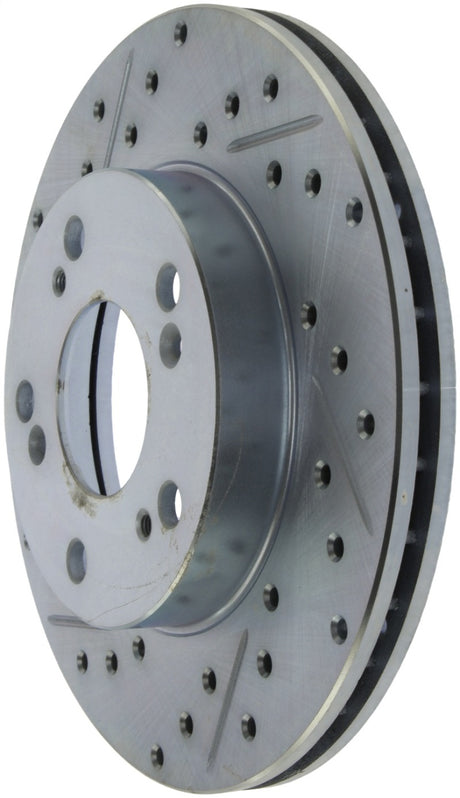 Rotor avant droit rainuré et percé StopTech Select Sport 06-11 Honda Civic DX/EX/LX