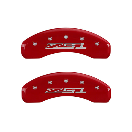 Couvre-étriers MGP 4 gravés à l'avant Corvette C7 gravés à l'arrière Z51/2015 finition jaune noir ch
