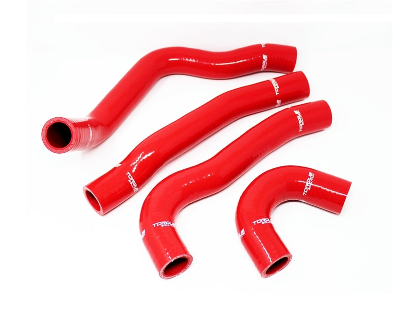 Kit de durites de radiateur en silicone Torque Solution 08-15 Mitsubishi Evolution X - Rouge