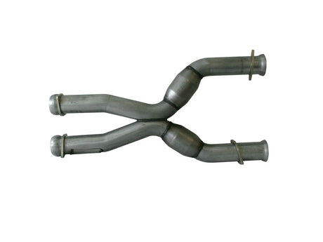BBK 79-04 Mustang Coyote Swap Short Mid X Pipe avec convertisseurs catalytiques 3.0 pour collecteurs à tube long BBK