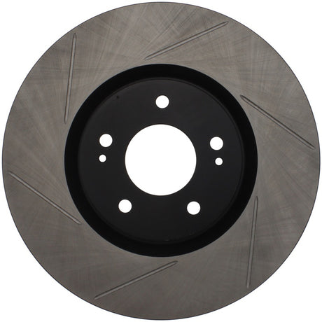 Rotor avant droit fendu StopTech Power Slot 03-06 Evo 8 &amp; 9