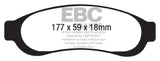 Plaquettes de frein arrière EBC Yellowstuff pour Ford F350 05-07 (avec Super Duty) 5.4 DRW 2WD