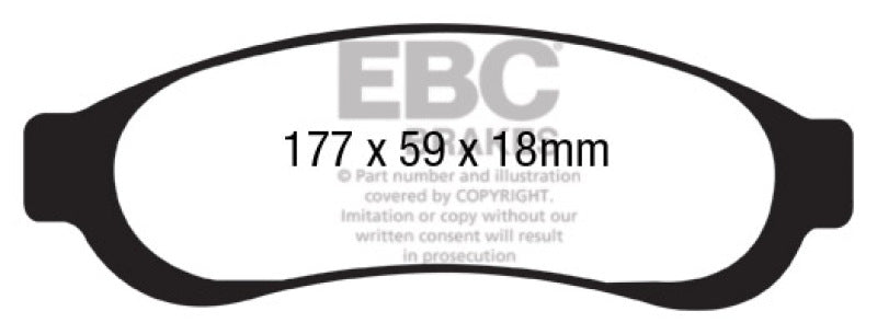 Plaquettes de frein arrière extra-robustes EBC 05-07 Ford F350 (avec Super Duty) 5.4 DRW 2WD