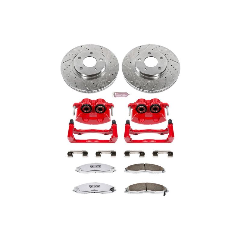 Power Stop 98-02 Chevrolet Camaro Front Z26 Street Warrior Brake Kit w/Calipers