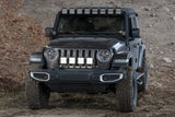 Kit de barre lumineuse de calandre Diode Dynamics pour Jeep JL SS5 à 4 modules CrossLink Pro - Combo jaune