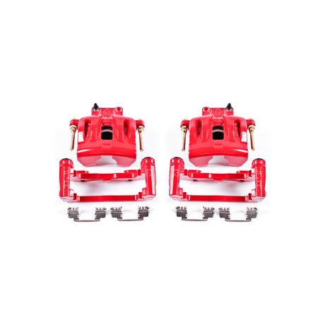 Étriers avant rouges Power Stop 05-11 Chrysler 300 avec supports - Paire